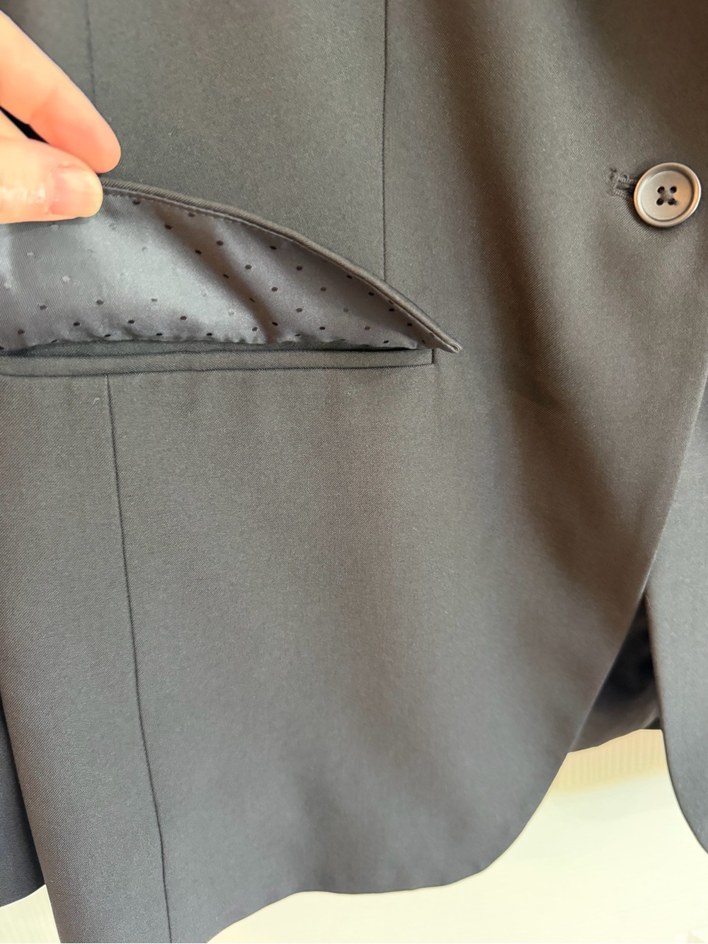 Banana Republic Black Tailored Single-Button Blazer - Picture 3 of 7